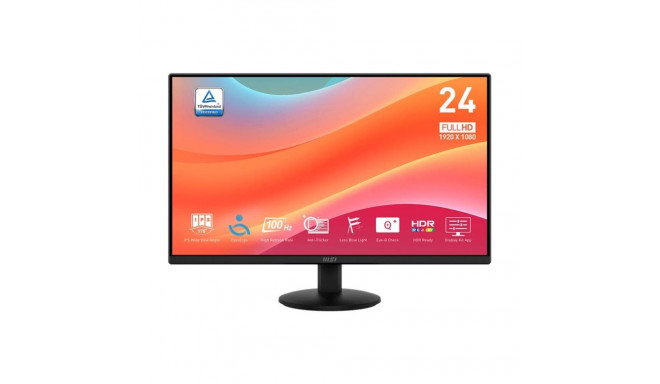 LCD Monitor|MSI|23.8"|Business|Matte|Panel IPS|1920x1080|16:9|100Hz|1 ms|Tilt|Colour Black|PROMP242L