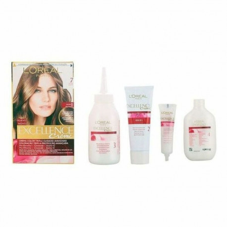 Püsivärv L'Oreal Make Up Excellence Nº 7 Rubio Nº 7-Rubio 192 ml