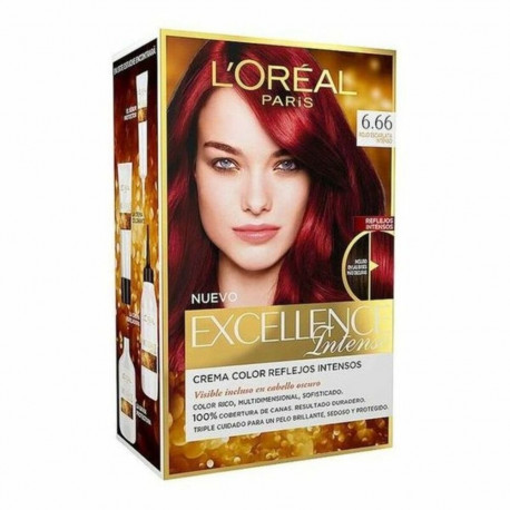 Püsivärv L'Oreal Make Up Excellence Intense Intensiivne tulipunane Nº 6,66 Rojo Escarlata Intenso Nº