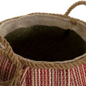 Korv DKD Home Decor Naturaalne Punane Sinine Looduslik kiud (31 x 31 x 30 cm) (2 Ühikut)