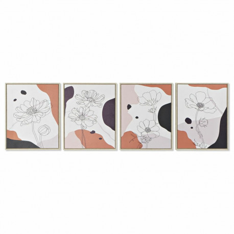 Maal DKD Home Decor S3018016 Abstraktne (40 x 2,5 x 50 cm) (4 Ühikut)