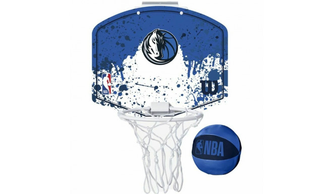 Basketball Basket Wilson Dallas Mavericks Mini Blue