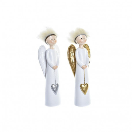 Christmas bauble DKD Home Decor Resin Angel (7,5 x 5 x 21,5 cm) (2 Units)