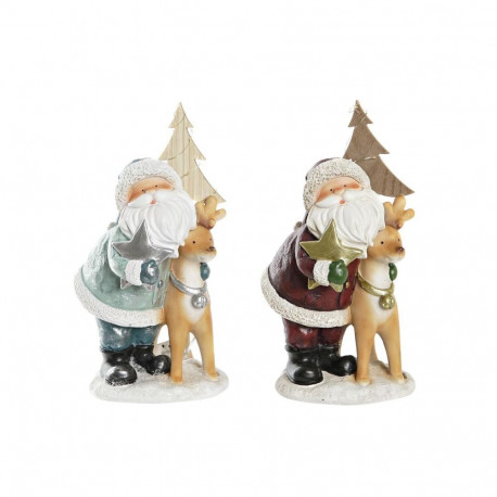 Jõuluehe DKD Home Decor Vaik (15,5 x 15,5 x 28 cm) (2 Ühikut)