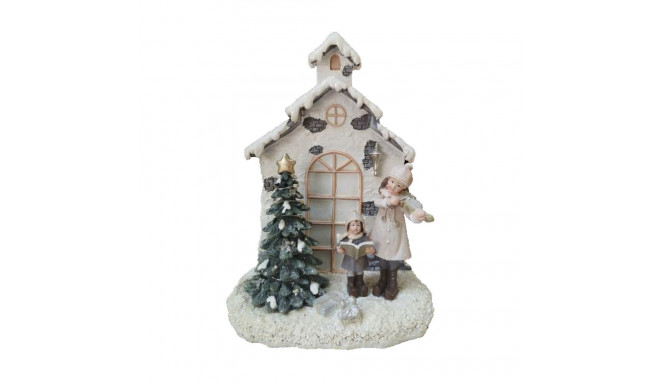 Christmas bauble DKD Home Decor Resin House (16,5 x 9 x 21 cm) (2 Units)