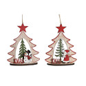 Jõuluehe DKD Home Decor Puit (2 Ühikut) (14 x 6 x 18 cm)