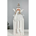 Dekoratiivkuju DKD Home Decor Jõulud Haldjas Polüester Ingel (22 x 15 x 48 cm) (2 Ühikut)