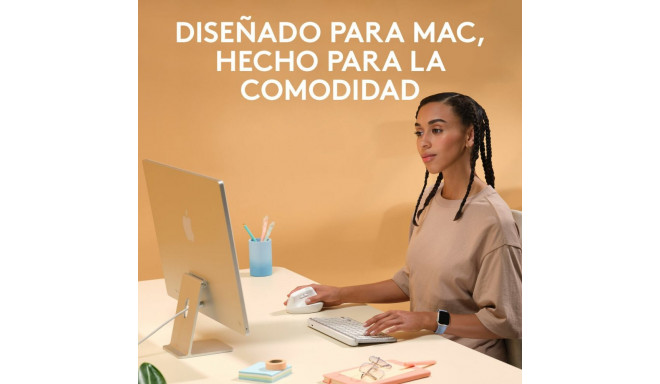 Hiir Logitech Lift for MacmacOS/iPadOS/MacBook Pro/Macbook Bluetooth Valge Ergonoomiline