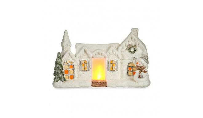 Dekoratiivkuju Krist+ TG1909308 TG1909308 Valge Maja Jõulud 13 x 26,5 x 43 cm LED Kerge