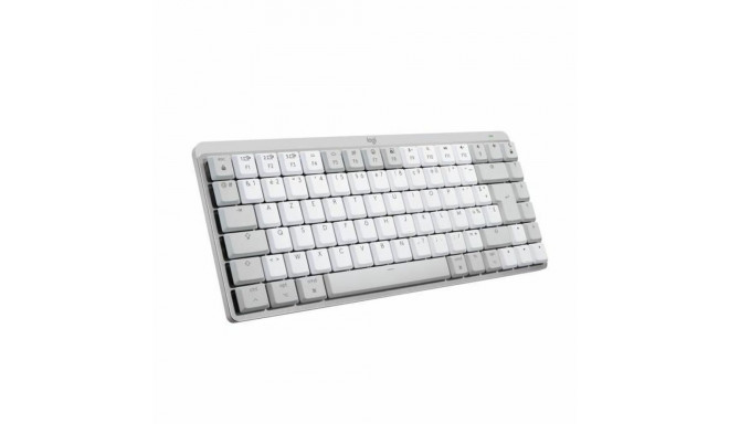 Wireless Keyboard Logitech MX Mini Mechanical for Mac White White/Grey French AZERTY