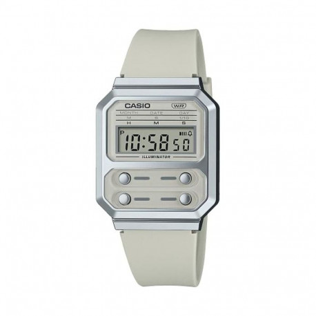 Unisex Kell Casio F100 TRIBUTE - CREAM WHITE (Ø 40 mm)