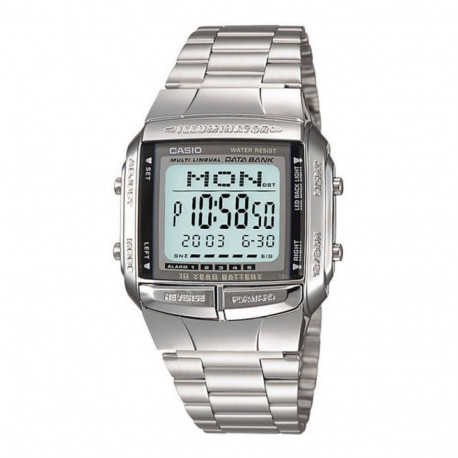 Men's Watch Casio DATABANK Silver (Ø 38 mm)