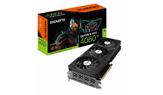 Graafikakaart Gigabyte GeForce RTX­­ 4060 Ti GAMING OC 8G Geforce RTX 4060 Ti GDDR6 GDDR6X