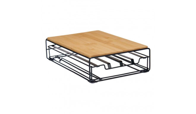 Kohvikapsli Organisaator Kinvara W6358S-B NESPRESSO L W6358S-B NESPRESSO L Pruun Must Naturaalne Met
