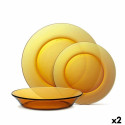 Dinnerware Set Duralex Lys Amber 12 Pieces (2 Units)