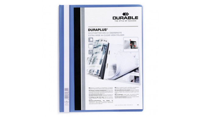 Dokumendihoidik Durable DURAPLUS Sinine Läbipaistev A4 25 Tükid, osad