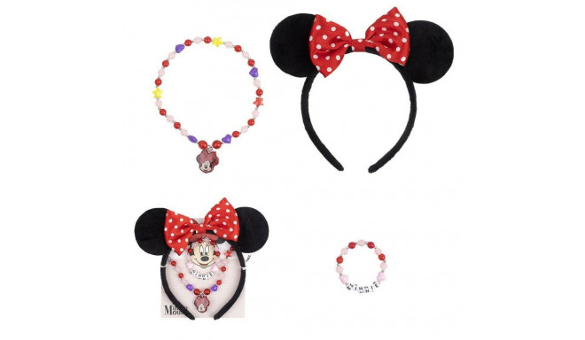 Lisatarvikute komplekt Minnie Mouse Mitmevärviline 3 Tükid, osad