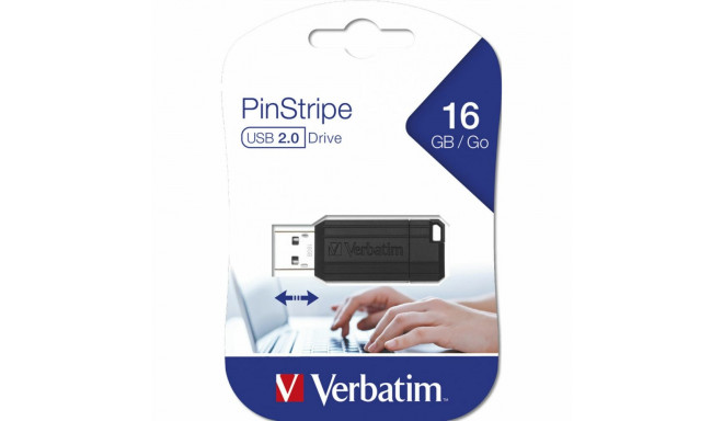 USB-pulk Verbatim 49063 Must 16 GB (1 Ühikut)