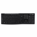 Juhtmevaba Klaviatuur Logitech K270 Must Hispaaniakeelne Qwerty 2.4 GHz