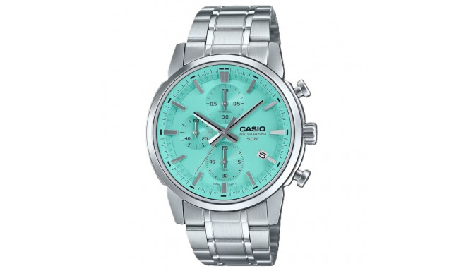 Meeste Kell Casio CHRONO DATE SILVER AQUA