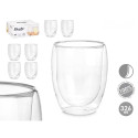 Glass for water Vivalto OCT-DG2061 Transparent Borosilicate Glass 326 ml (6 Units)