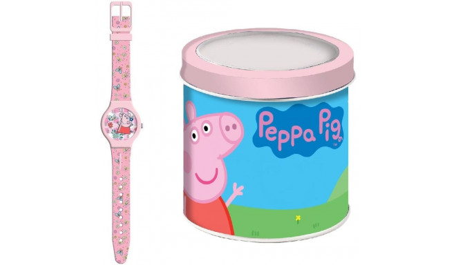 Infant's Watch Peppa Pig PEPPA PIG - TIN BOX Ø 33 mm