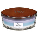 Lõhnastatud küünal Woodwick Trilogy Ellipse Calming Retreat
