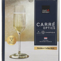 Champagne glass Inde Carre optics 6 Pieces