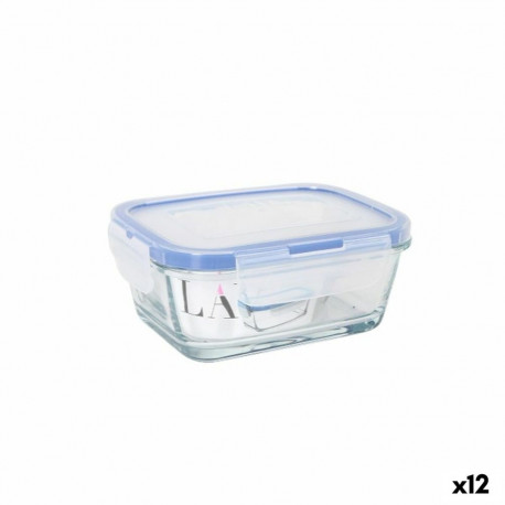 Hermetic Lunch Box LAV Grey Transparent 0,4 l (12 Units)
