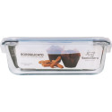 Hermetic Lunch Box Santa Clara Transparent Rectangular 1,5 L (6 Units)