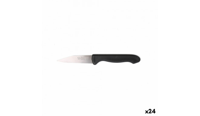 Koorimisnugade Komplekt Cuyfor Must Hõbedane Roostevaba teras 7,5 cm 6 Tükid, osad (24 Ühikut)