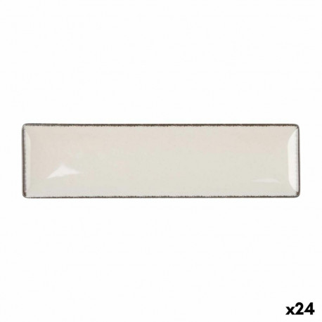 Serving Platter La Mediterránea Anllo Rectangular 30 x 8 x 2 cm (24 Units)