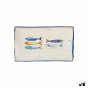 Serveerimisvaagen La Mediterránea Peixe Ristkülikukujuline Kala 25,3 x 15 x 2 cm (18 Ühikut)