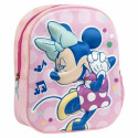 3D-kooliseljakott Minnie Mouse Roosa 25,0 x 31,0 x 10,0 cm
