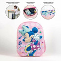3D-kooliseljakott Minnie Mouse Roosa 25,0 x 31,0 x 10,0 cm