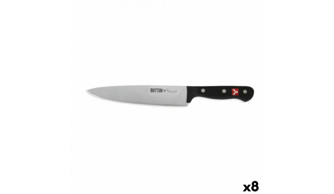 Kööginuga Quttin SYBARITE Must Hõbedane 20 cm (8 Ühikut)