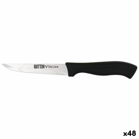 Kööginuga Quttin Kasual Must Hõbedane 22 x 2 x 1,5 cm Mitmeotstarbelised (48 Ühikut)