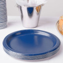 Plate set Algon Blue 20 cm 10 Pieces (24 Units)