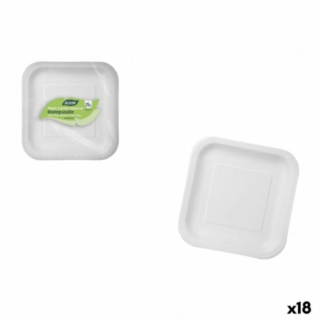 Plate set Algon 20 cm 25 Pieces (18 Units)