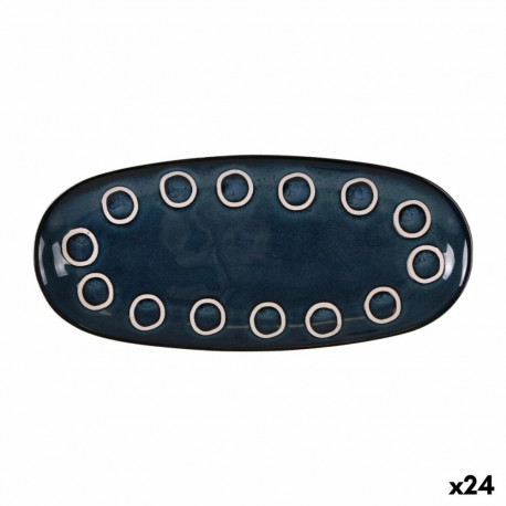 Serveerimisvaagen La Mediterránea Almudena Sinine ovaalne 29 x 13,5 x 2,4 cm (24 Ühikut)