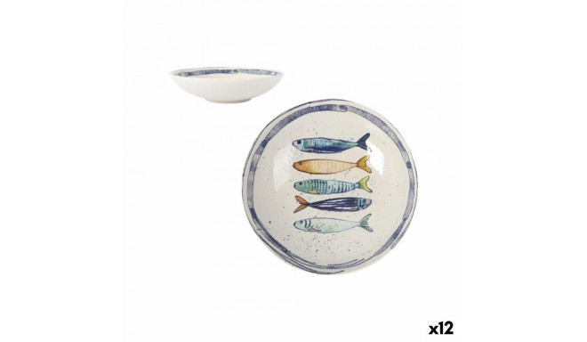 Duboki Tanjur La Mediterránea Peixe Ø 21 cm (12 Ühikut)