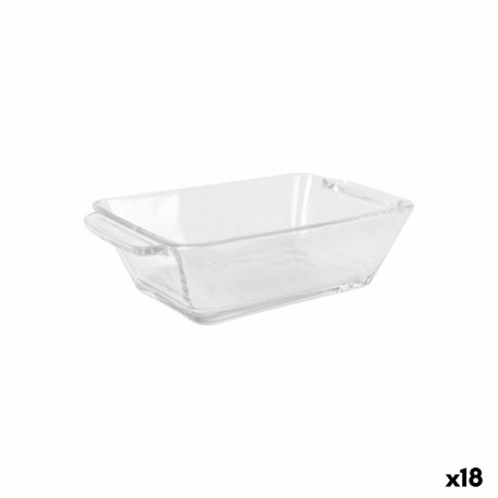 Set za Predjelo Arcoglass Anubis Klaas Ristkülikukujuline 4 Tükid, osad (18 Ühikut)