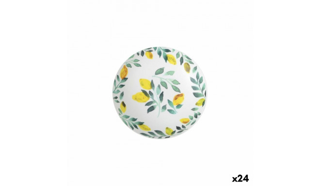 Deep Plate La Mediterránea Lemon 21 x 5,3 cm (24 Units)
