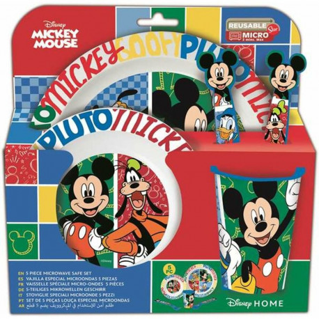 Laste nõudekomplekt Mickey Mouse Mickey Has Fun 5 Tükid