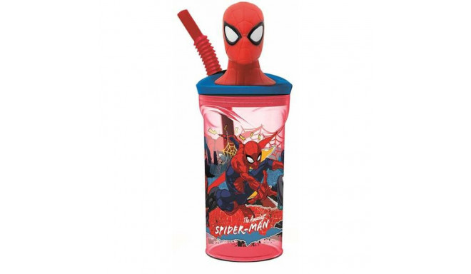Cup with Straw Spider-Man Moving Target 360 ml 3D
