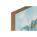 Maal Home ESPRIT Sinine Punane Roheline Taevasinine Palmid Troopiline 80 x 3,5 x 80 cm (2 Ühikut)