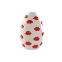 Vase Home ESPRIT White Red Dolomite 15 x 15 x 22,5 cm