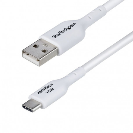 USB-kaabel Startech USB2AC3MNCWHE Valge 3 m
