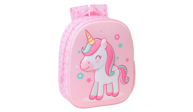Child bag Safta Pink 27 x 33 x 10 cm 3D