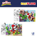 4 Pusle Komplekt Spidey 35 x 1,5 x 25 cm 48 Tükid, osad (6 Ühikut)